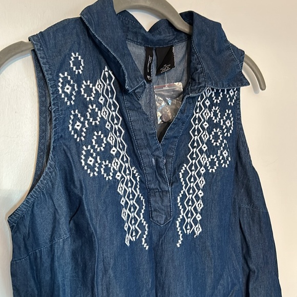 🎈3/$25🎈NWT New Directions Denim Americana Dress - Picture 2 of 4